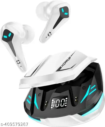 Hoppup Xo3 Gaming Earbuds with 35MS Low Latency, 13MM DRIVERS & 50H PlayTime Bluetooth Headset (White, True Wireless)